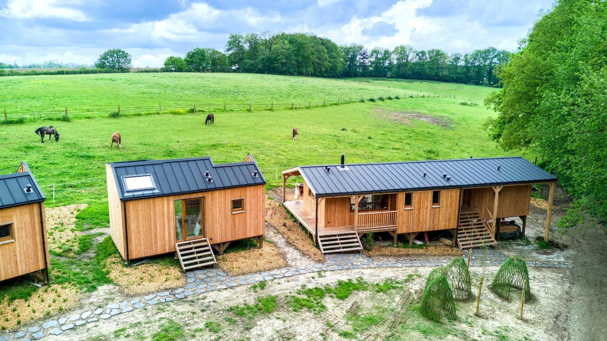 Les Cabanes Champetres - Le Domaine Des Trois Tilleuls Villers-la-Ville Esterno foto